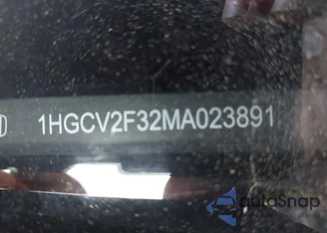 2021 Honda Accord Sport 2.0T from USA, damaged, VIN 1HGCV2F32MA023891